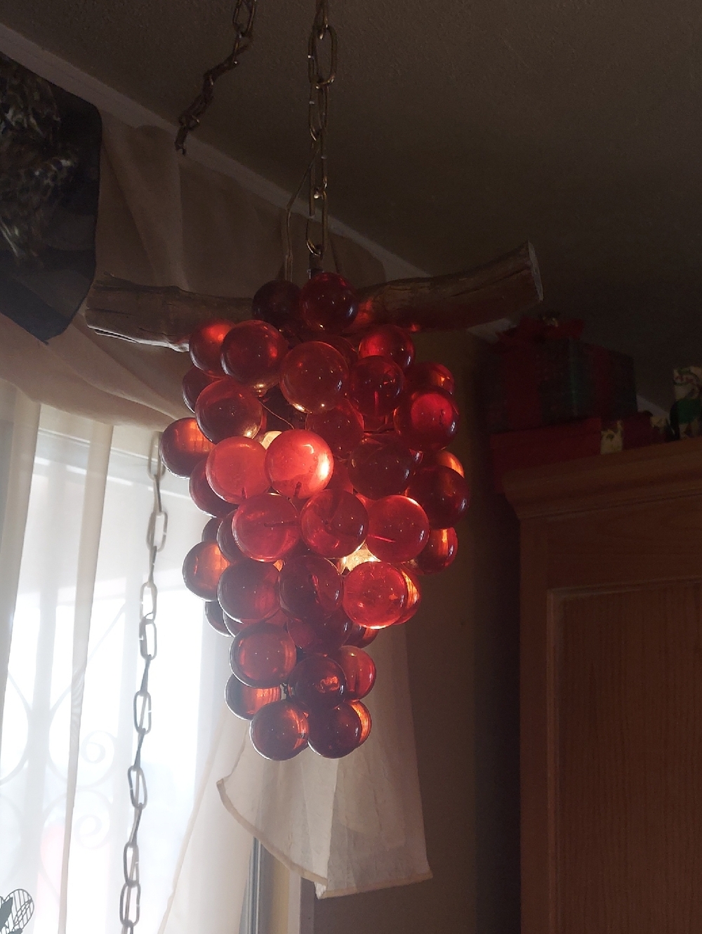 Grape Lucite Vintage Lamp